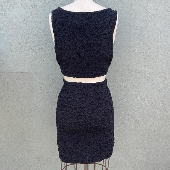 Free People Apple Of My Eye Black Mini Skirt Set - Picture 7 of 9